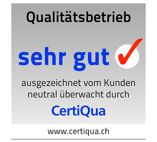 Qualifizierter Fachbetrieb Qualitätssigel Certiqua Schweiz